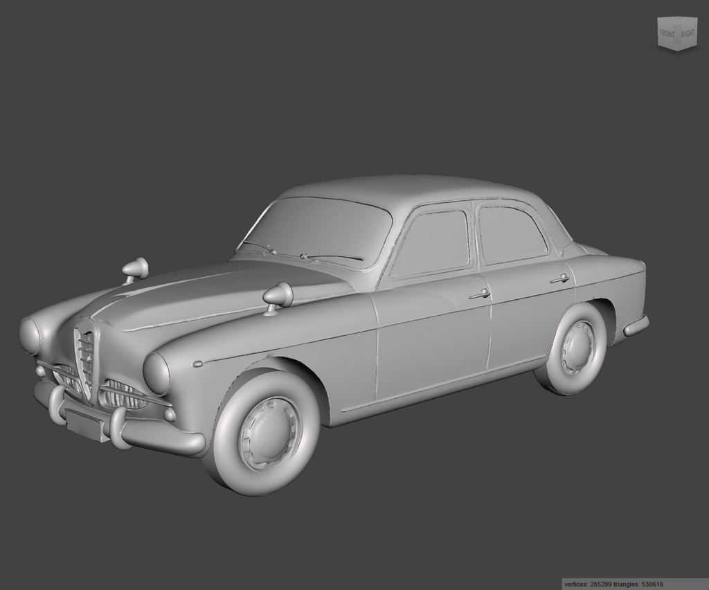 Image of 3D Printed Resin model of Alfa Romeo 1900 TI Super 1955