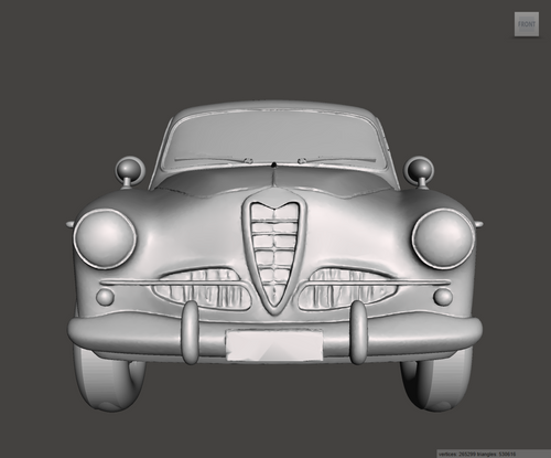 Image of 3D Printed Resin model of Alfa Romeo 1900 TI Super 1955