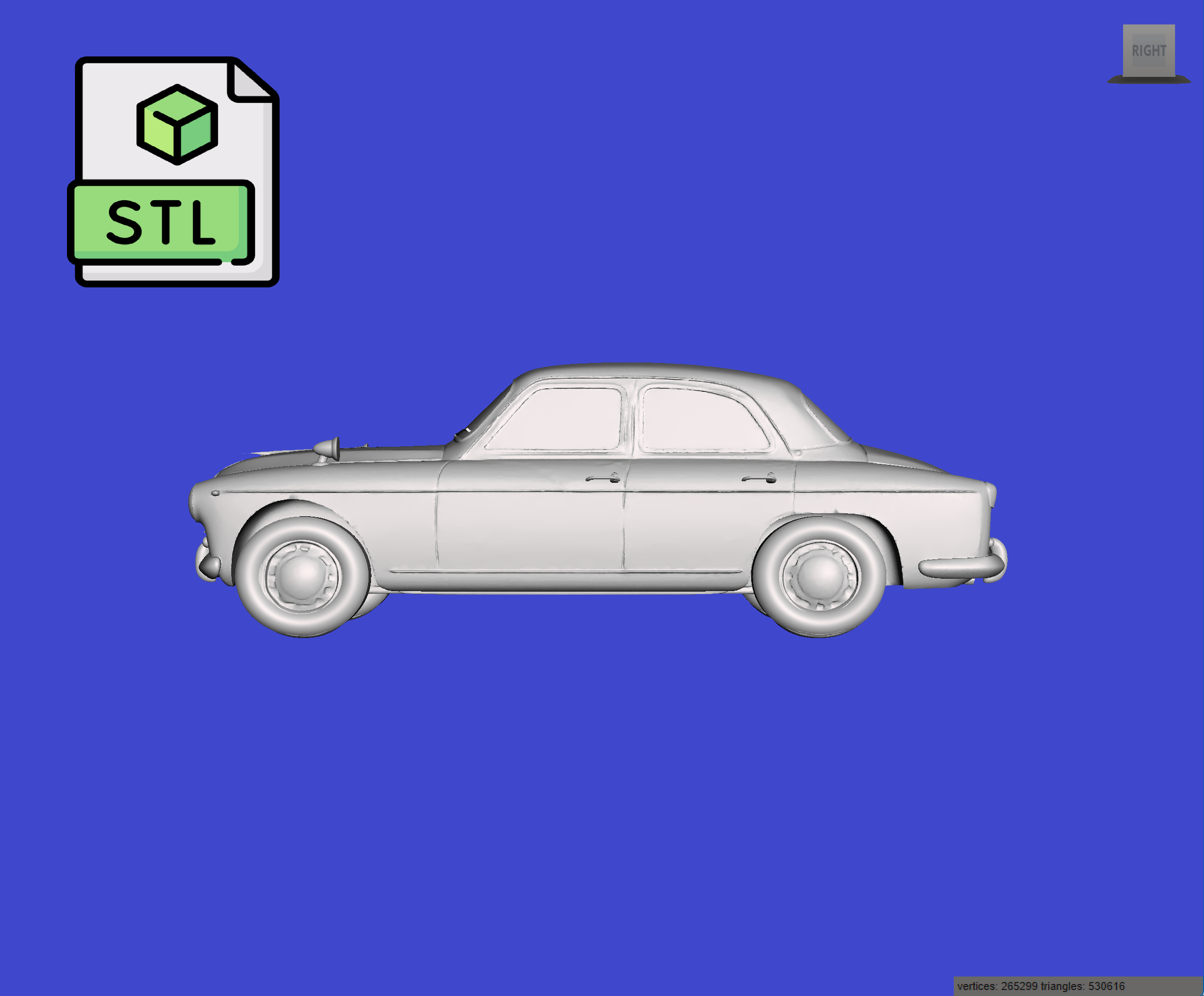 Digital Download of 3D Printed Resin Alfa Romeo 1900 TI Super 1955