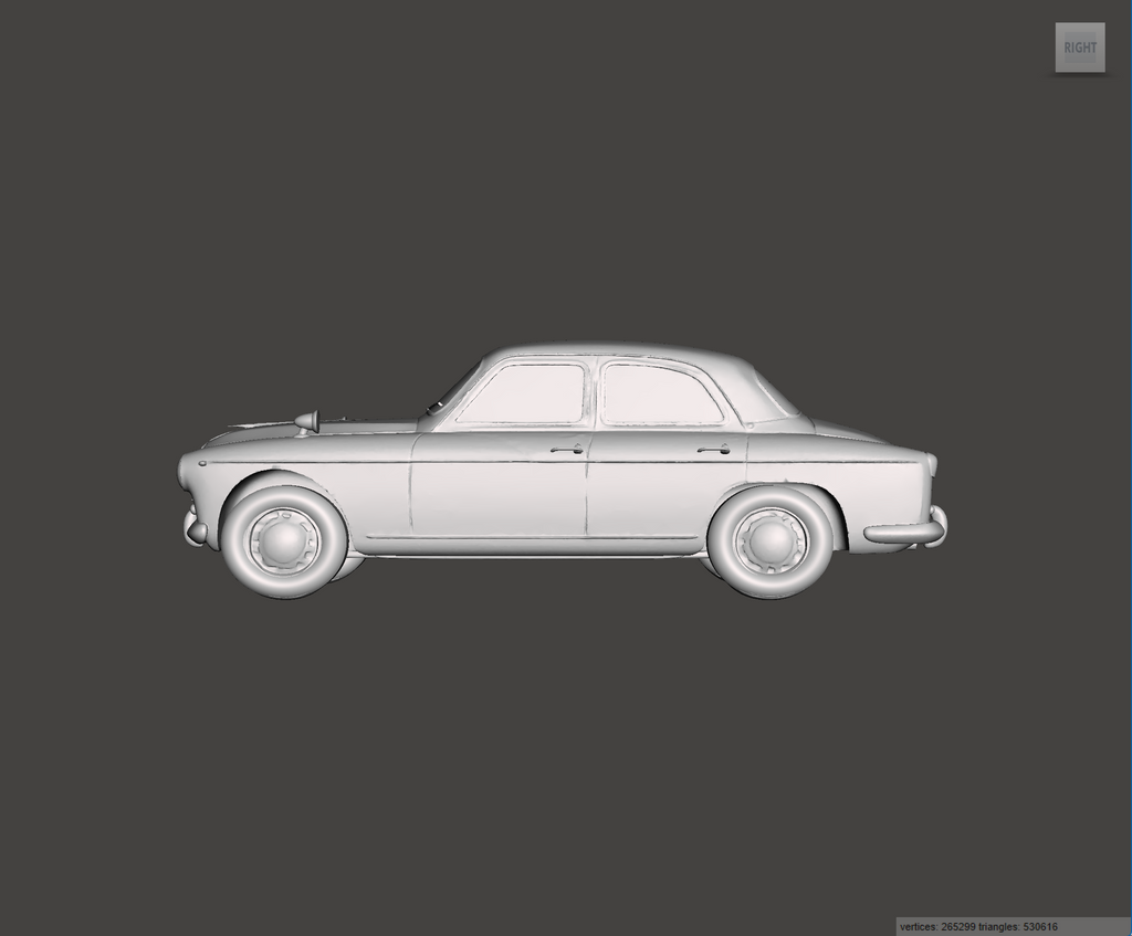 Image of 3D Printed Resin model of Alfa Romeo 1900 TI Super 1955