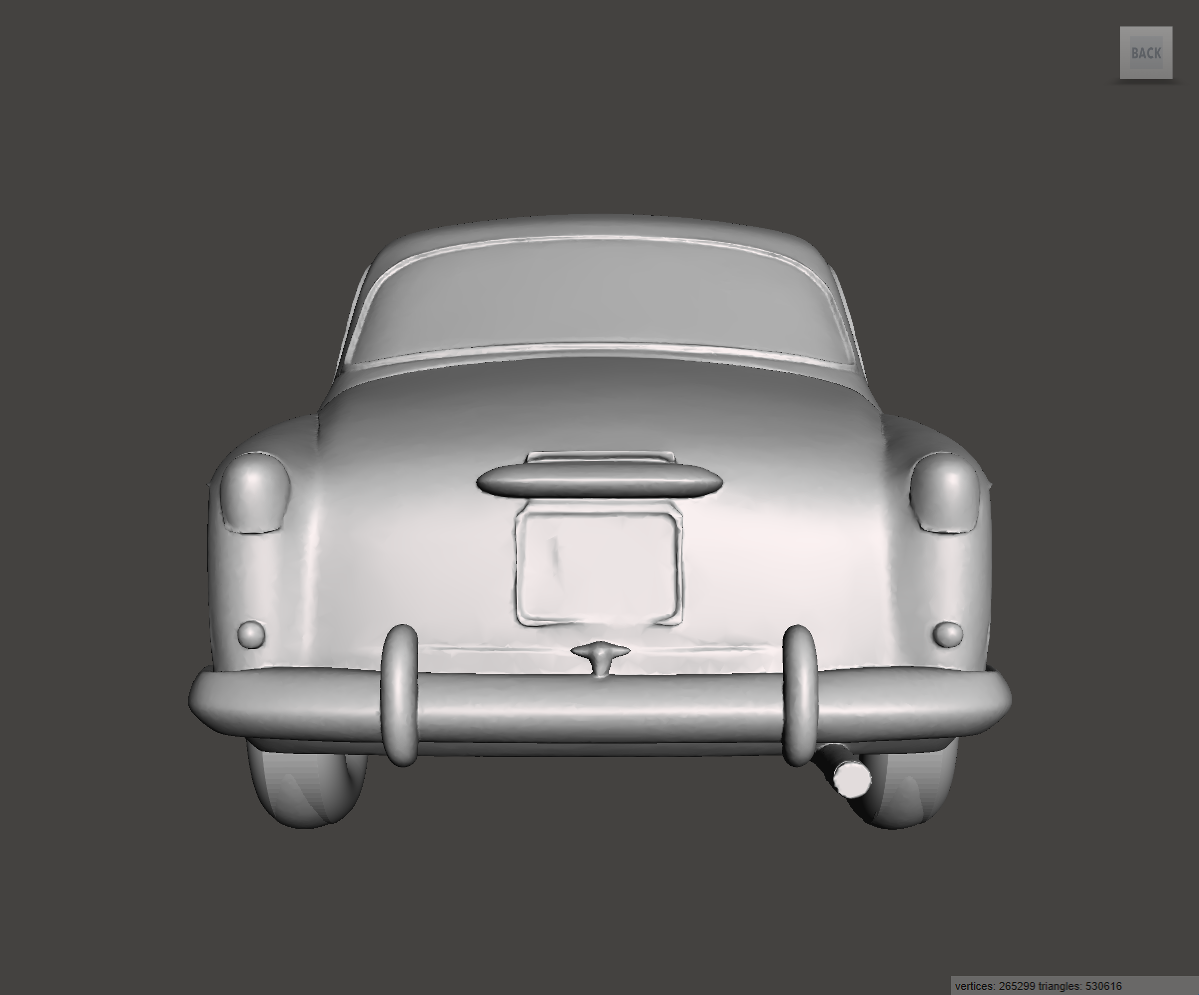 Image of 3D Printed Resin model of Alfa Romeo 1900 TI Super 1955