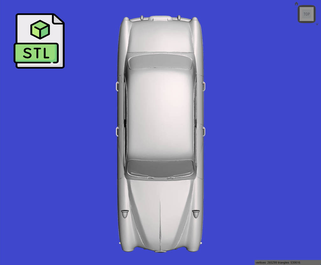 Digital Download of 3D Printed Resin Alfa Romeo 1900 TI Super 1955