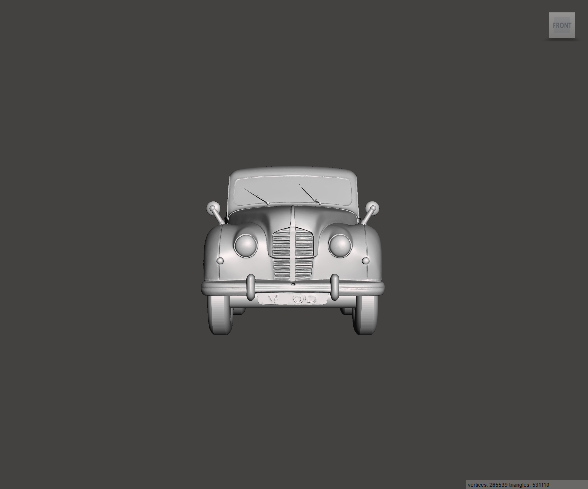 Image of 3D Printed Resin model of Austin A70 Hampshire 1950