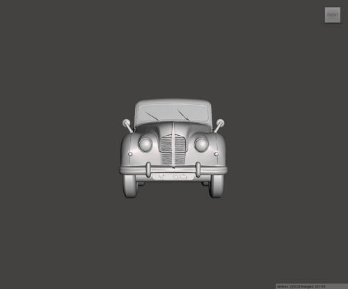 Image of 3D Printed Resin model of Austin A70 Hampshire 1950