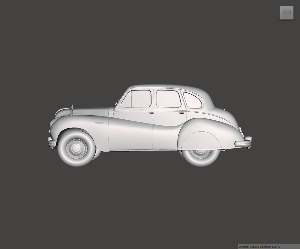 Image of 3D Printed Resin model of Austin A70 Hampshire 1950