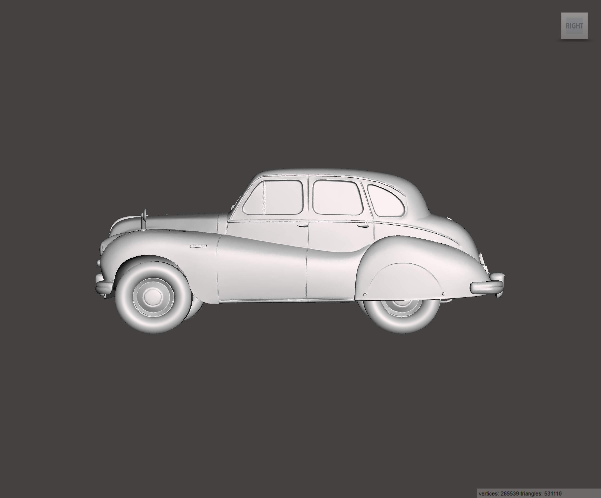 Image of 3D Printed Resin model of Austin A70 Hampshire 1950