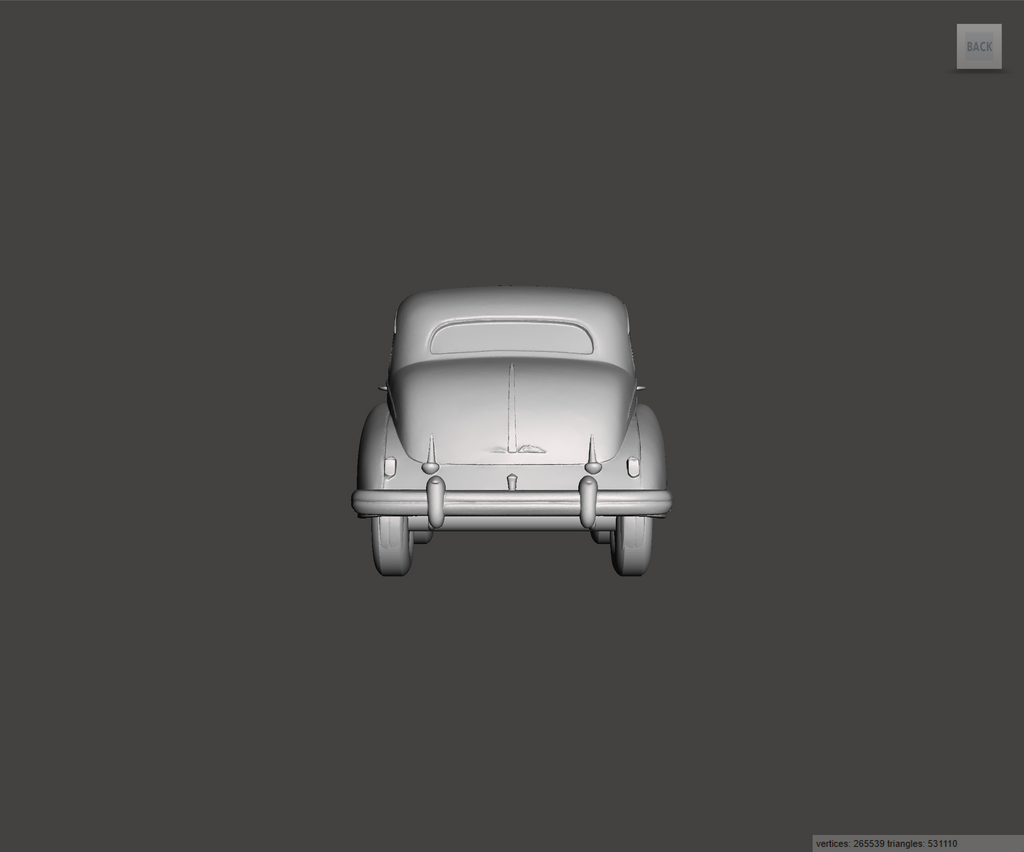 Image of 3D Printed Resin model of Austin A70 Hampshire 1950