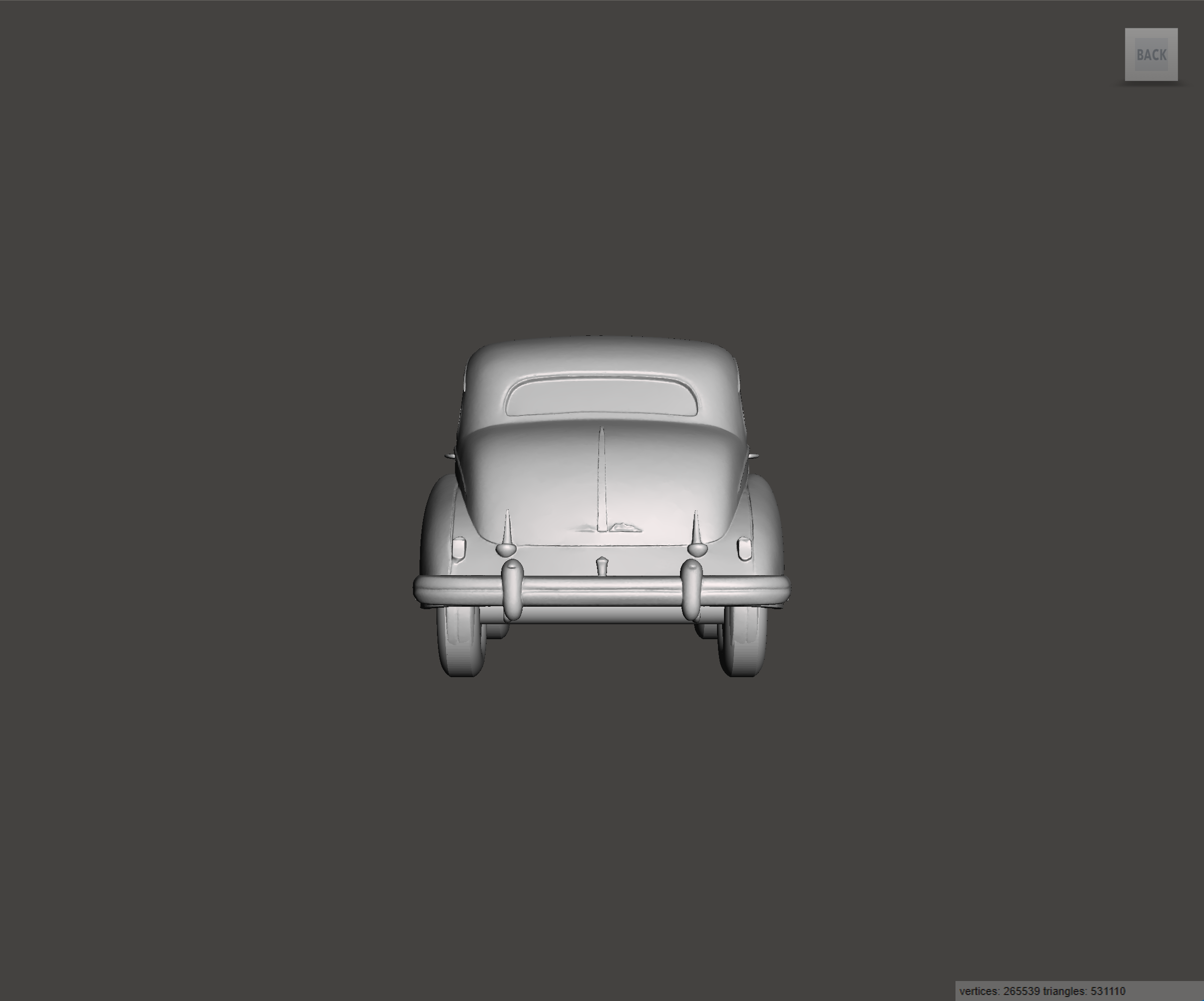 Image of 3D Printed Resin model of Austin A70 Hampshire 1950