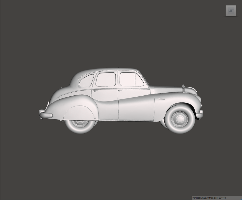 Image of 3D Printed Resin model of Austin A70 Hampshire 1950
