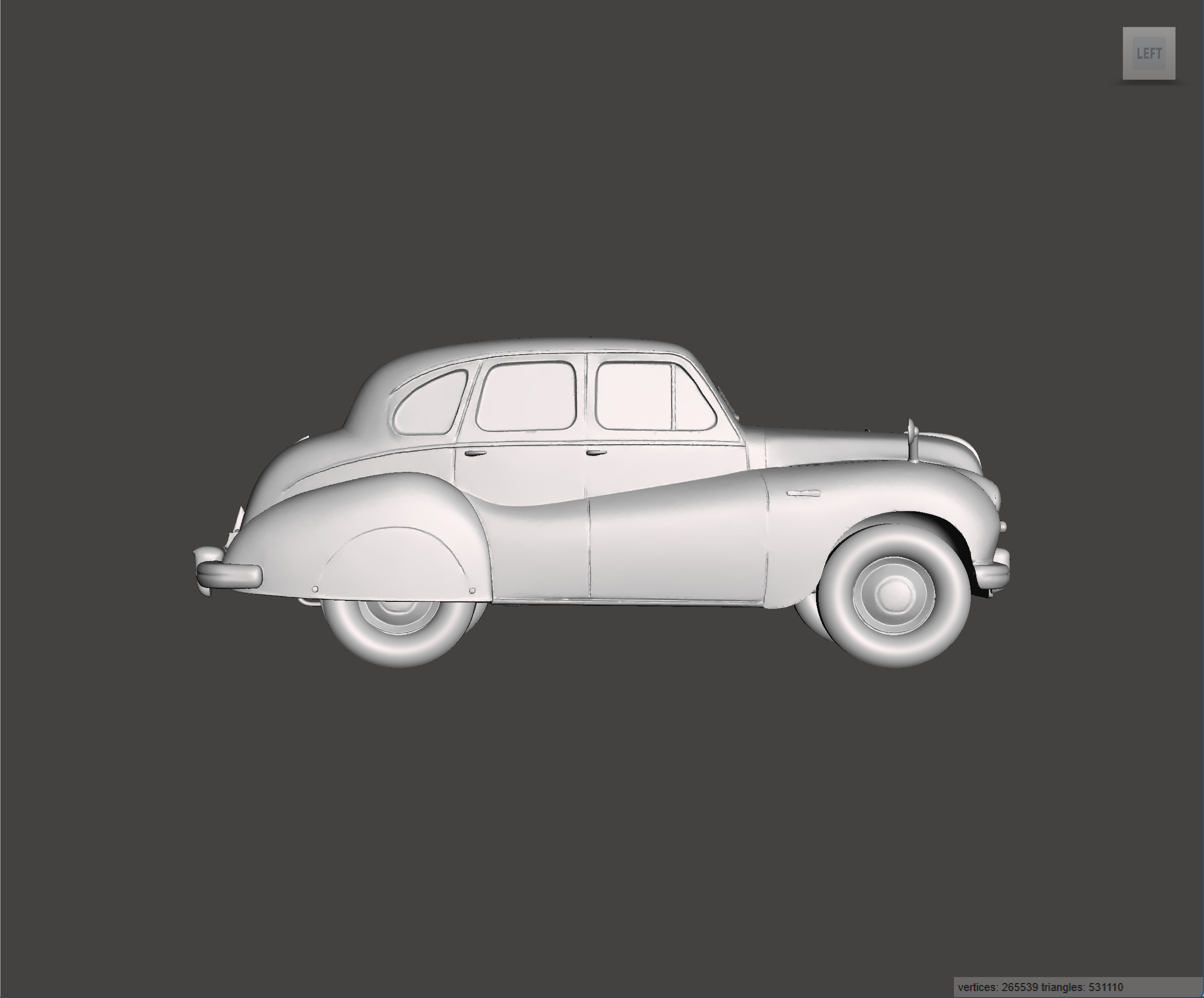 Image of 3D Printed Resin model of Austin A70 Hampshire 1950