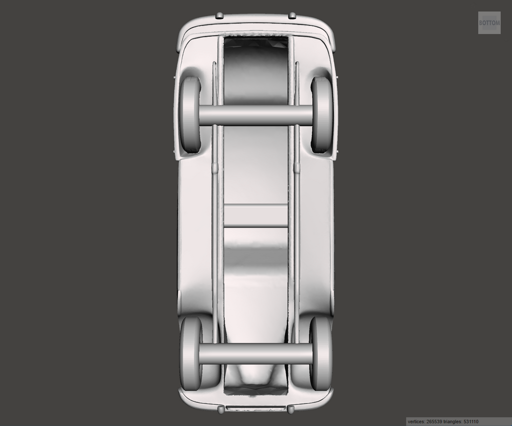 Image of 3D Printed Resin model of Austin A70 Hampshire 1950
