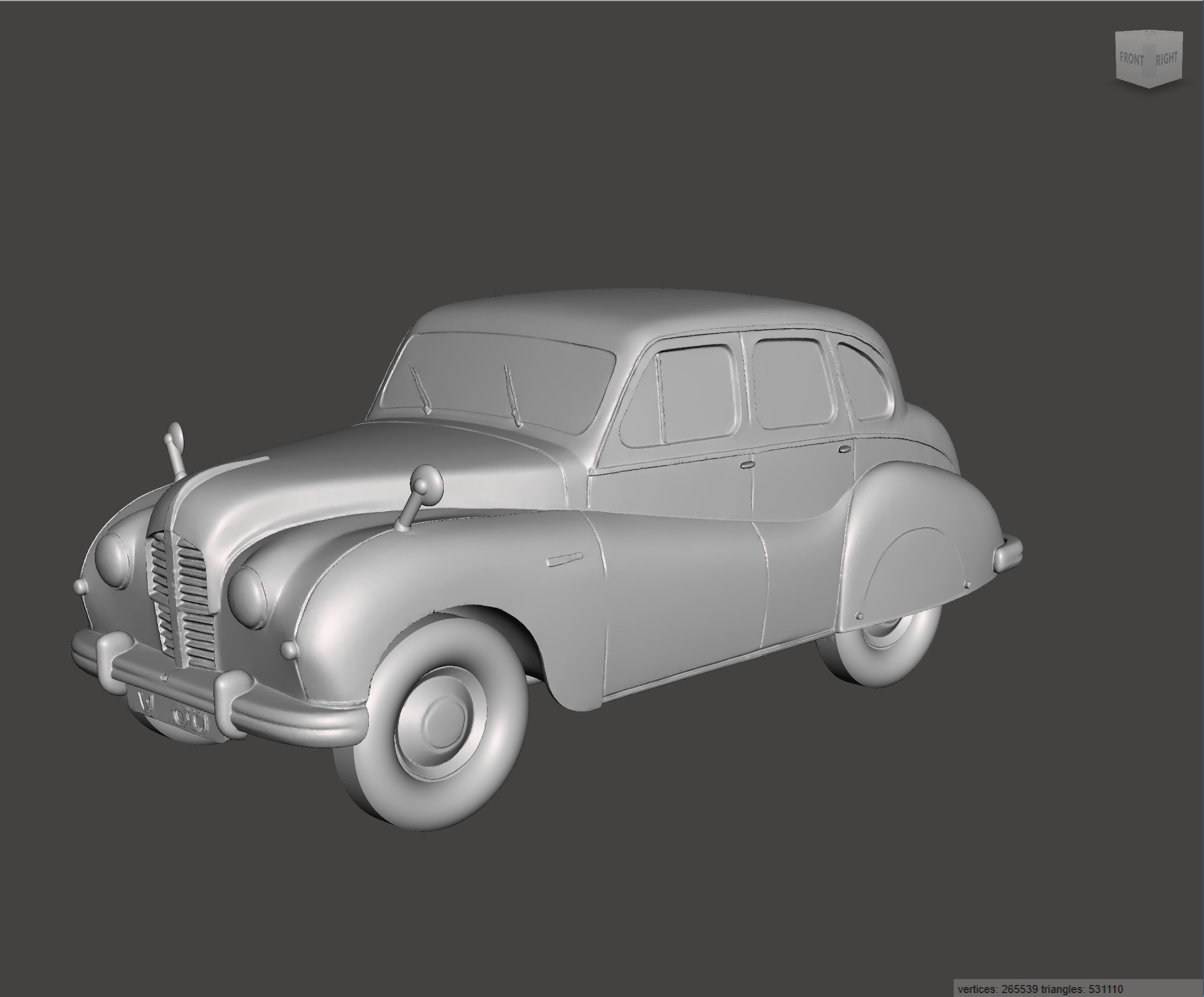 Image of 3D Printed Resin model of Austin A70 Hampshire 1950