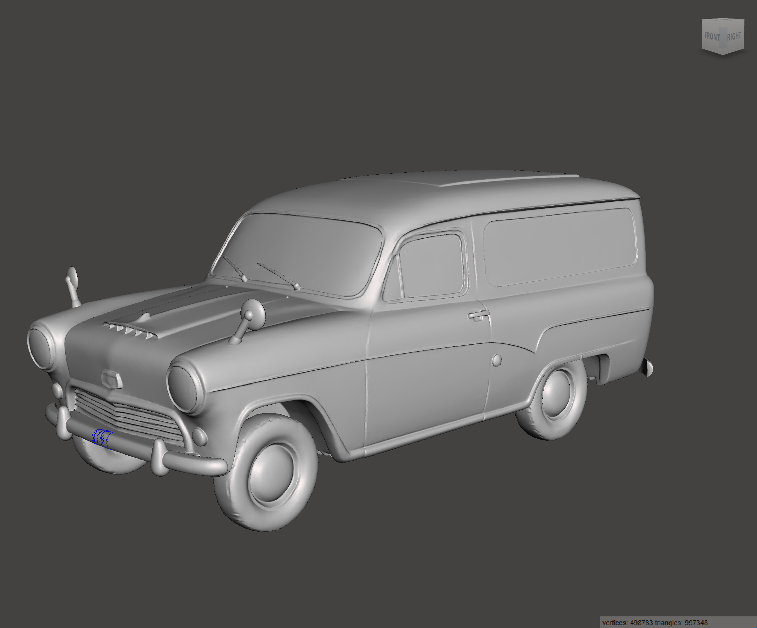 Image of 3D Printed Resin model of Austin A55A60 Van 1966