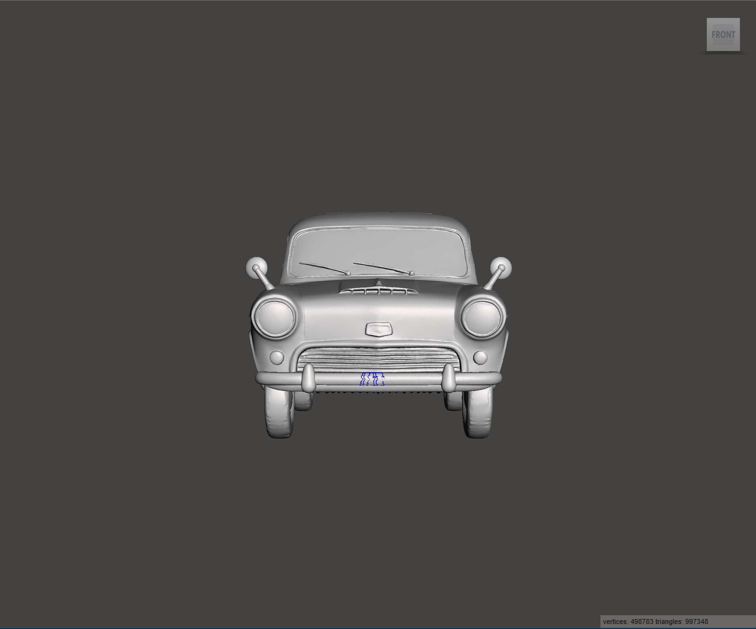 Image of 3D Printed Resin model of Austin A55A60 Van 1966