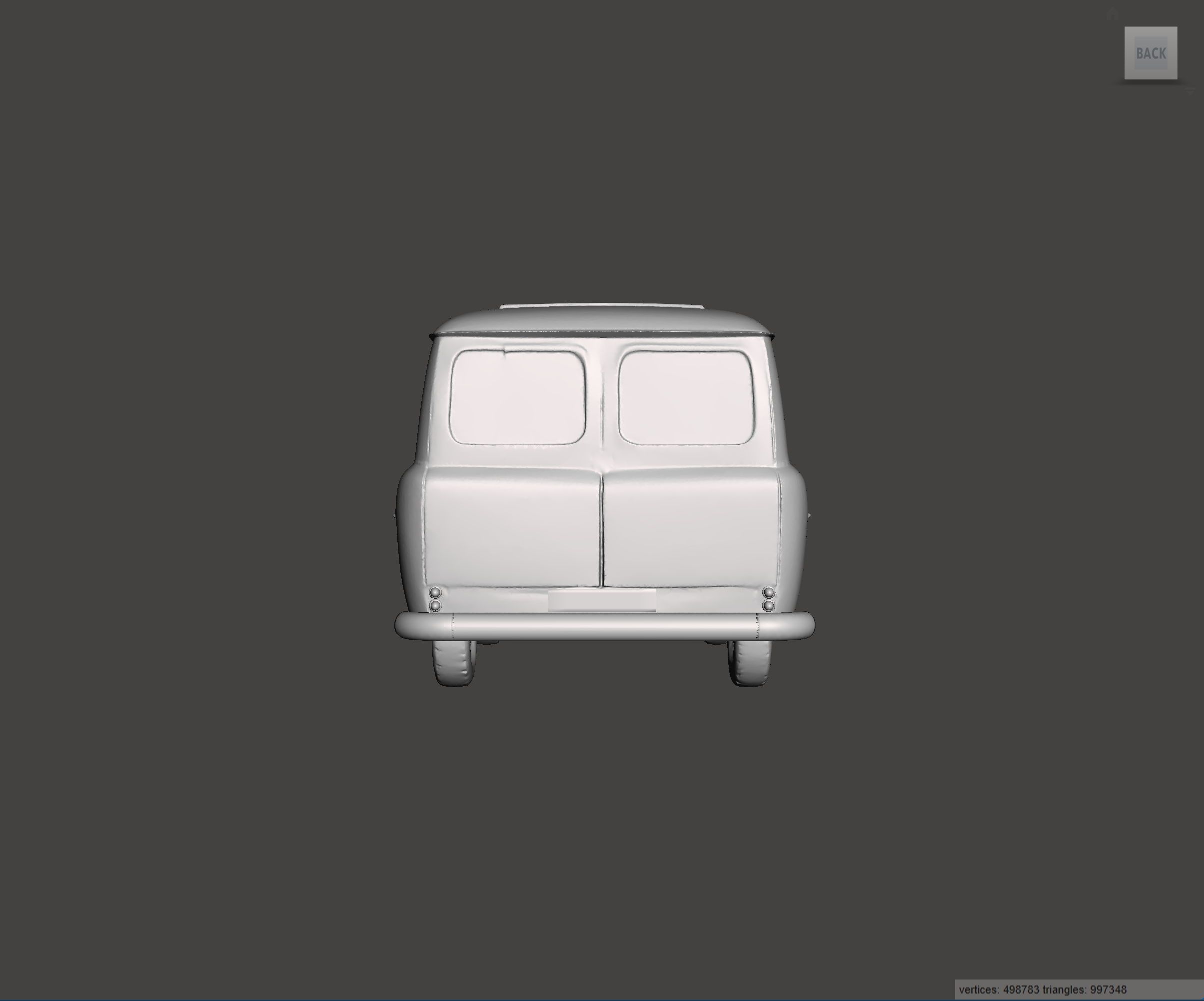 Image of 3D Printed Resin model of Austin A55A60 Van 1966