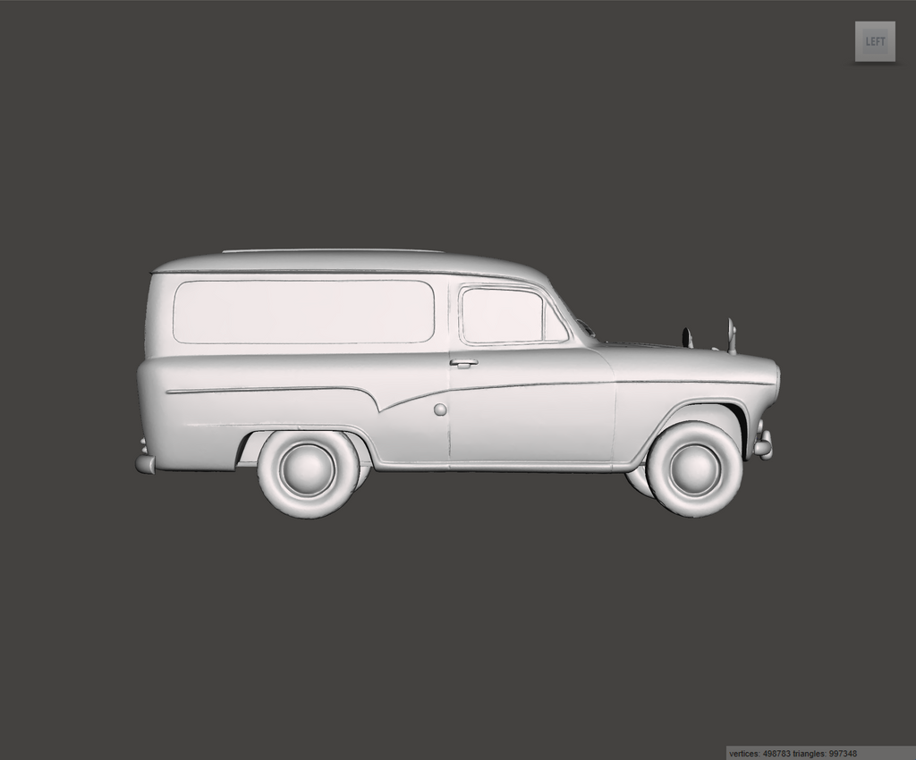 Image of 3D Printed Resin model of Austin A55A60 Van 1966