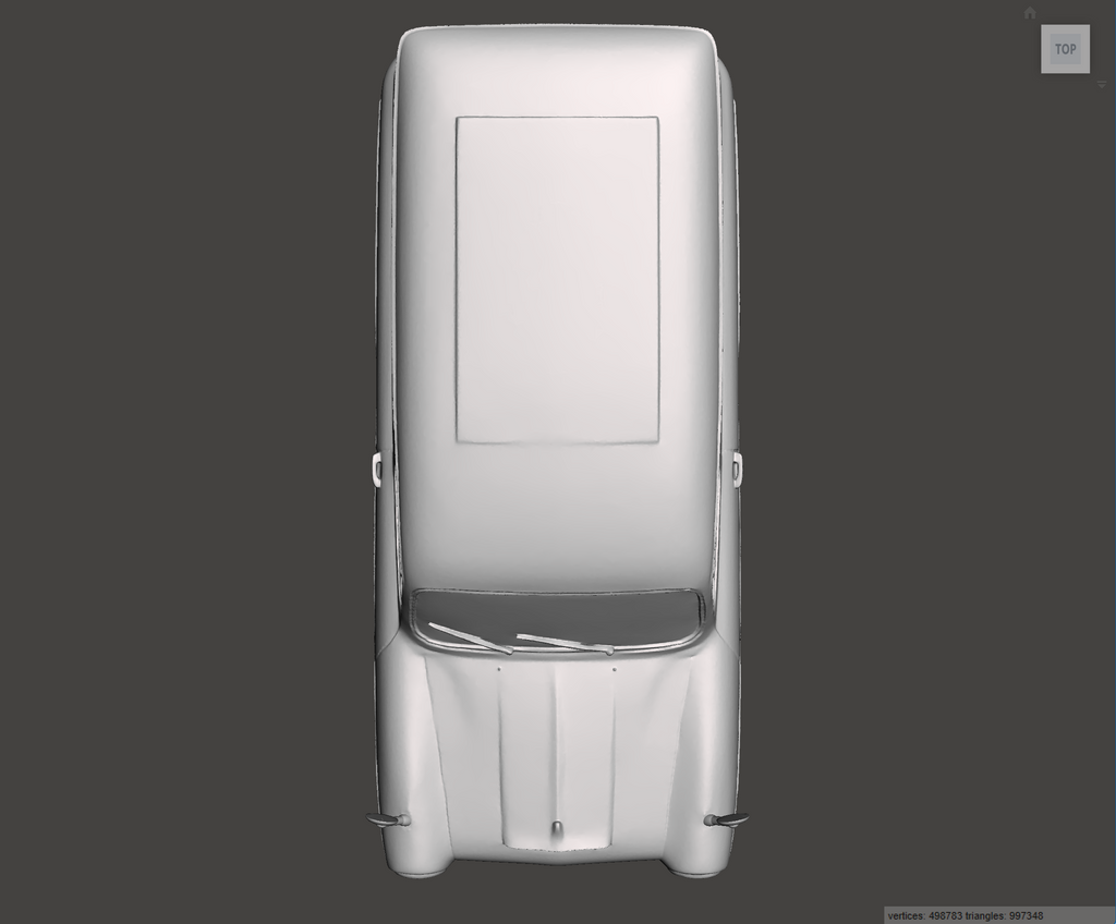 Image of 3D Printed Resin model of Austin A55A60 Van 1966