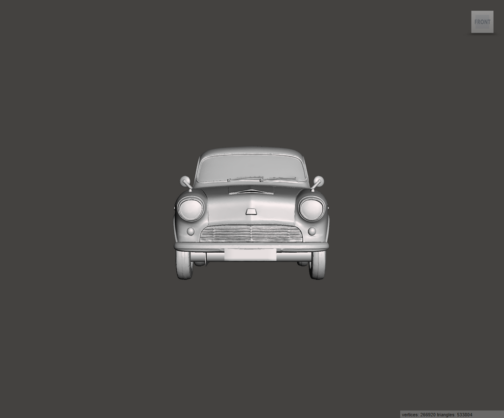 Image of 3D Printed Resin model of Austin A55 Half Ton Pickup 1969