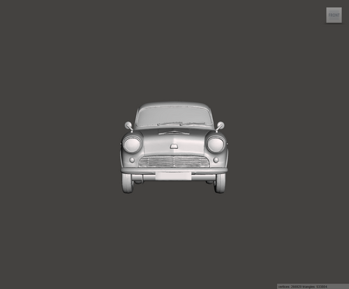 Image of 3D Printed Resin model of Austin A55 Half Ton Pickup 1969