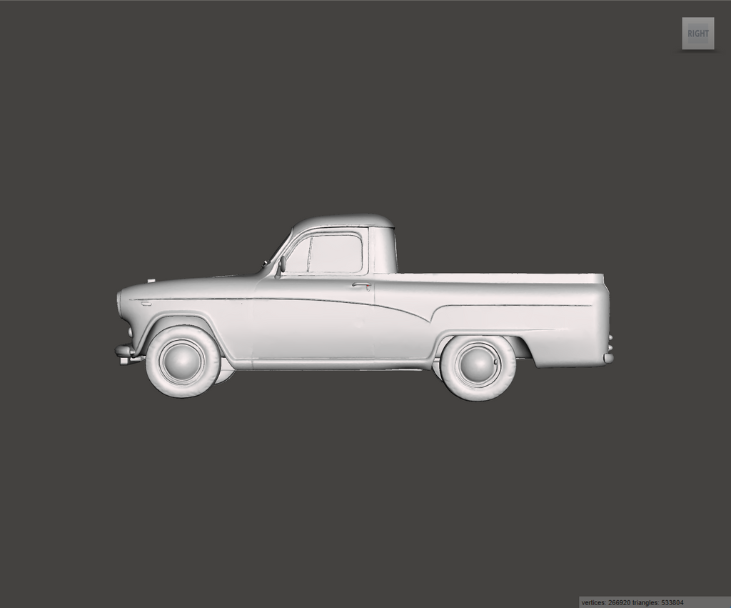 Image of 3D Printed Resin model of Austin A55 Half Ton Pickup 1969