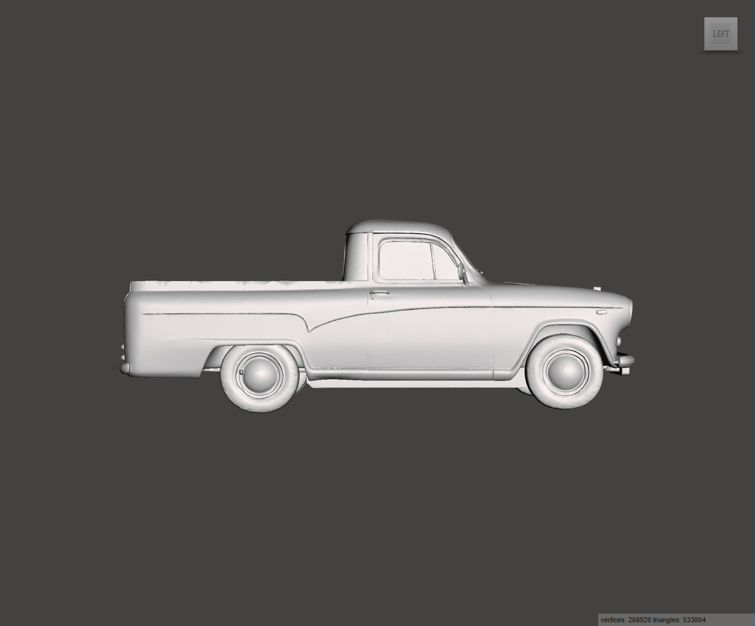 Image of 3D Printed Resin model of Austin A55 Half Ton Pickup 1969