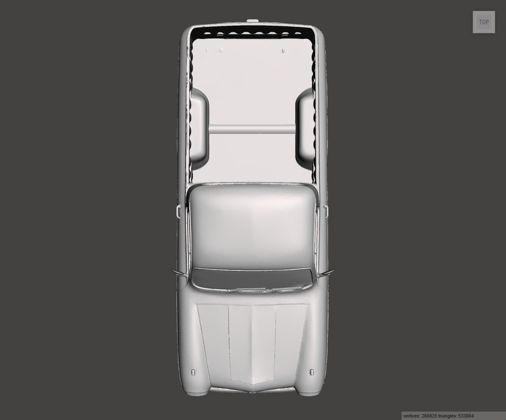 Image of 3D Printed Resin model of Austin A55 Half Ton Pickup 1969