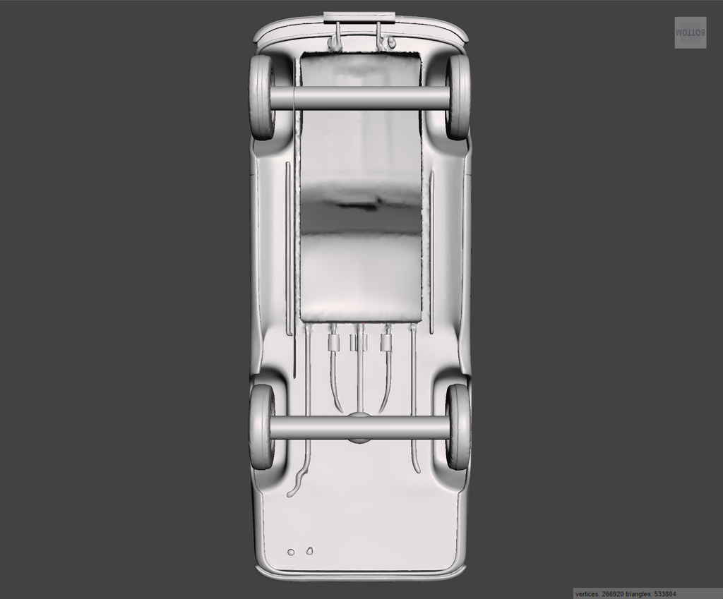 Image of 3D Printed Resin model of Austin A55 Half Ton Pickup 1969