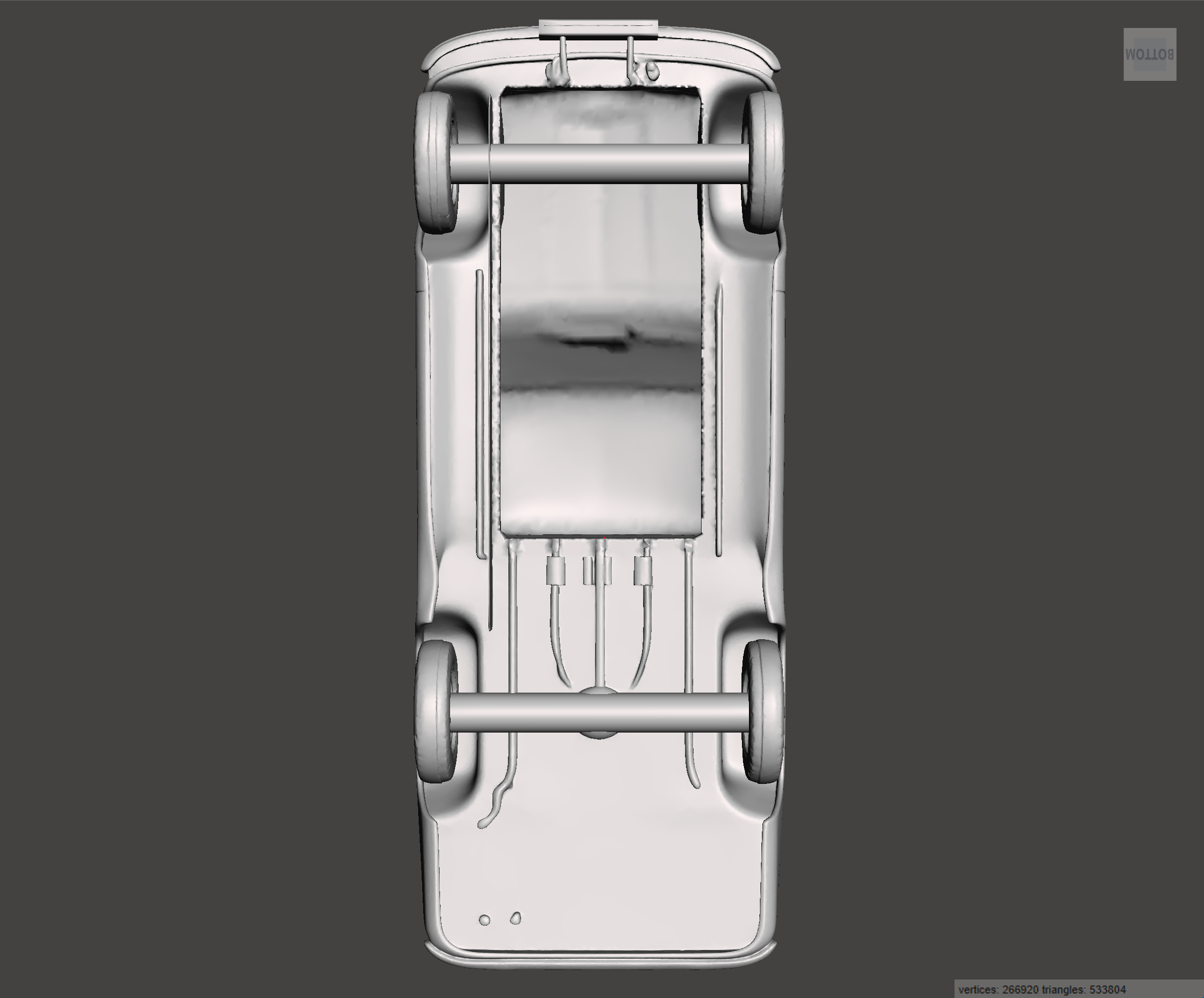 Image of 3D Printed Resin model of Austin A55 Half Ton Pickup 1969