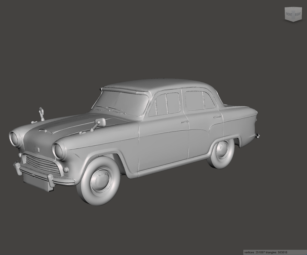 Image of 3D Printed Resin model of Austin A55 Cambridge 1959