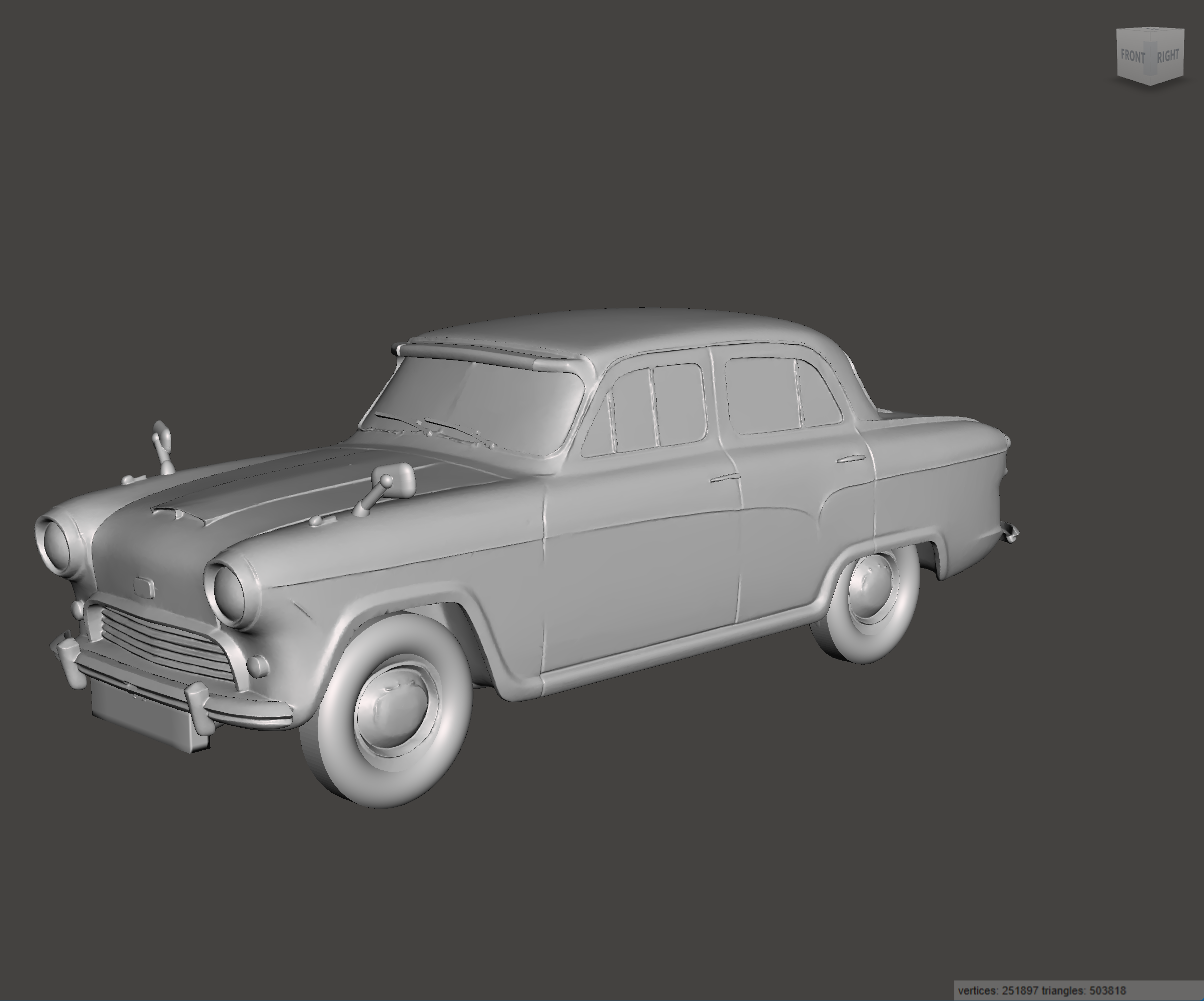 Image of 3D Printed Resin model of Austin A55 Cambridge 1959