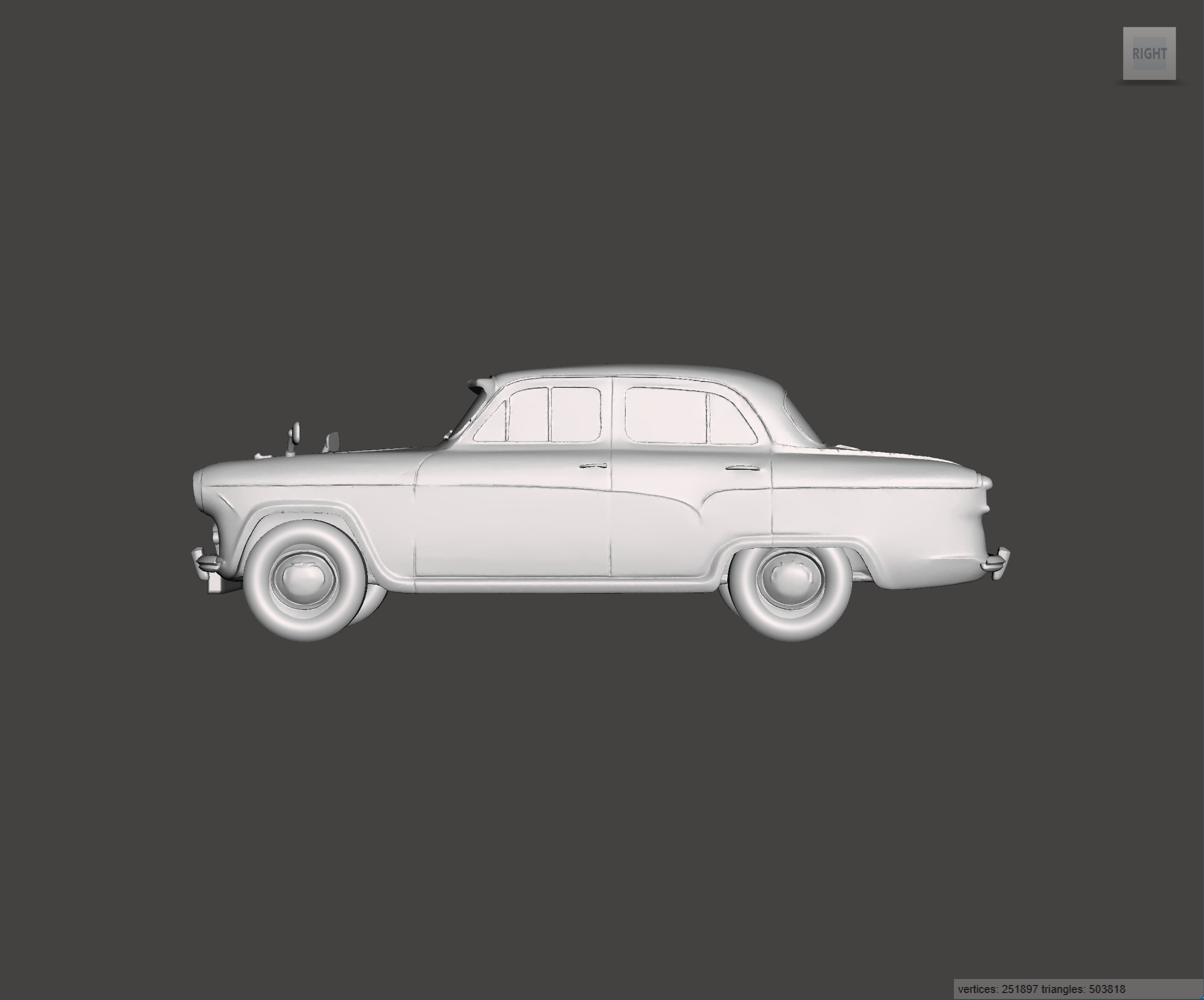 Image of 3D Printed Resin model of Austin A55 Cambridge 1959