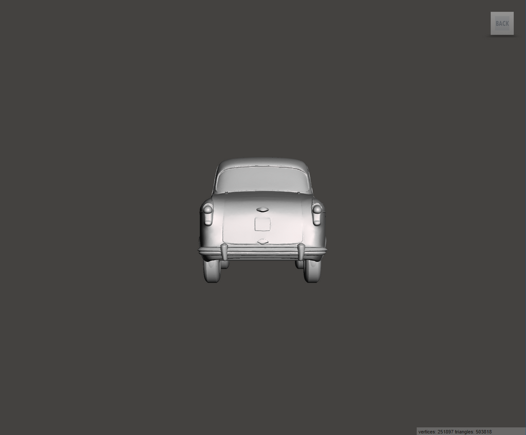 Image of 3D Printed Resin model of Austin A55 Cambridge 1959