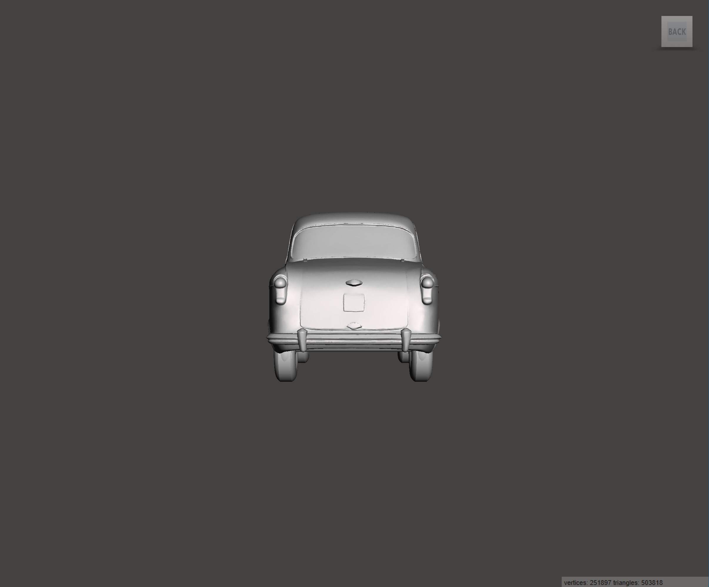Image of 3D Printed Resin model of Austin A55 Cambridge 1959