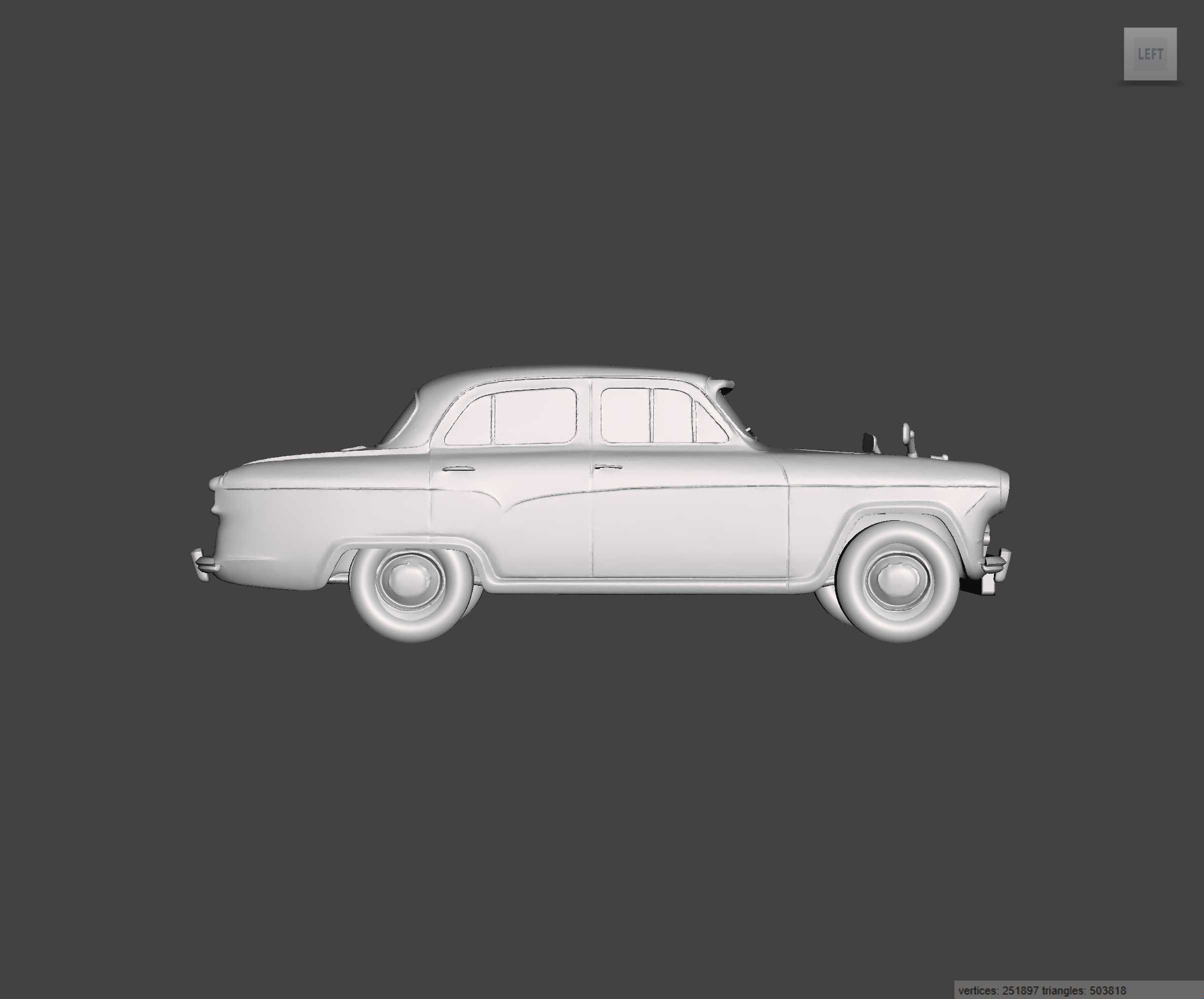 Image of 3D Printed Resin model of Austin A55 Cambridge 1959
