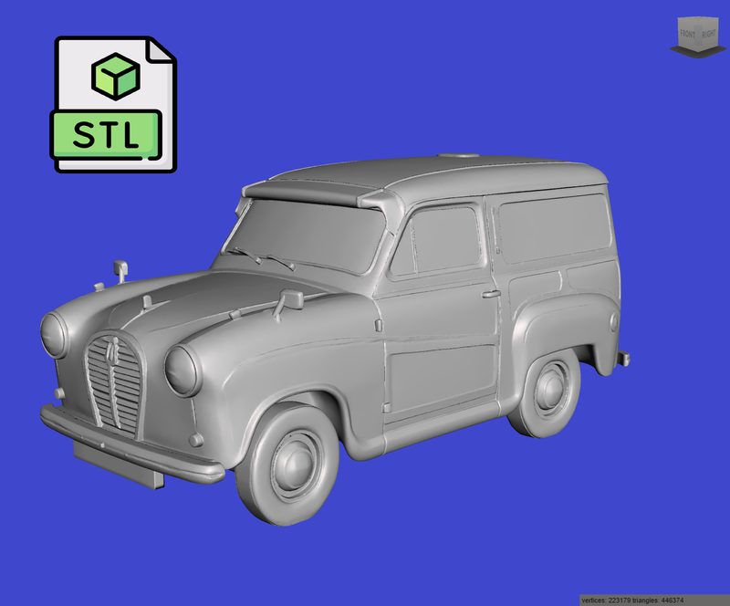 Digital Download of 3D Printed Austin A35 Van 1960