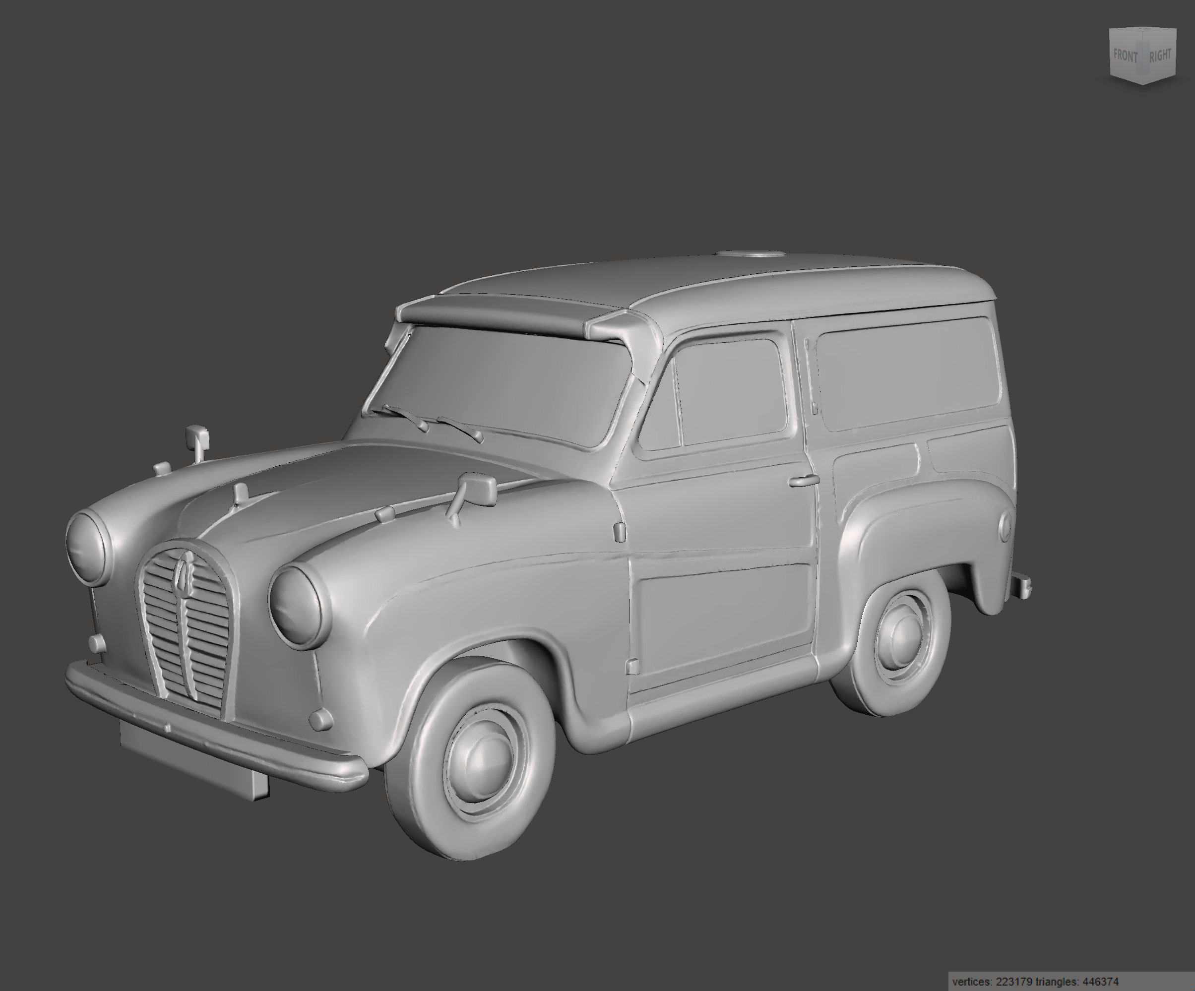 Image of 3D Printed Resin model of Austin A35 Van 1960