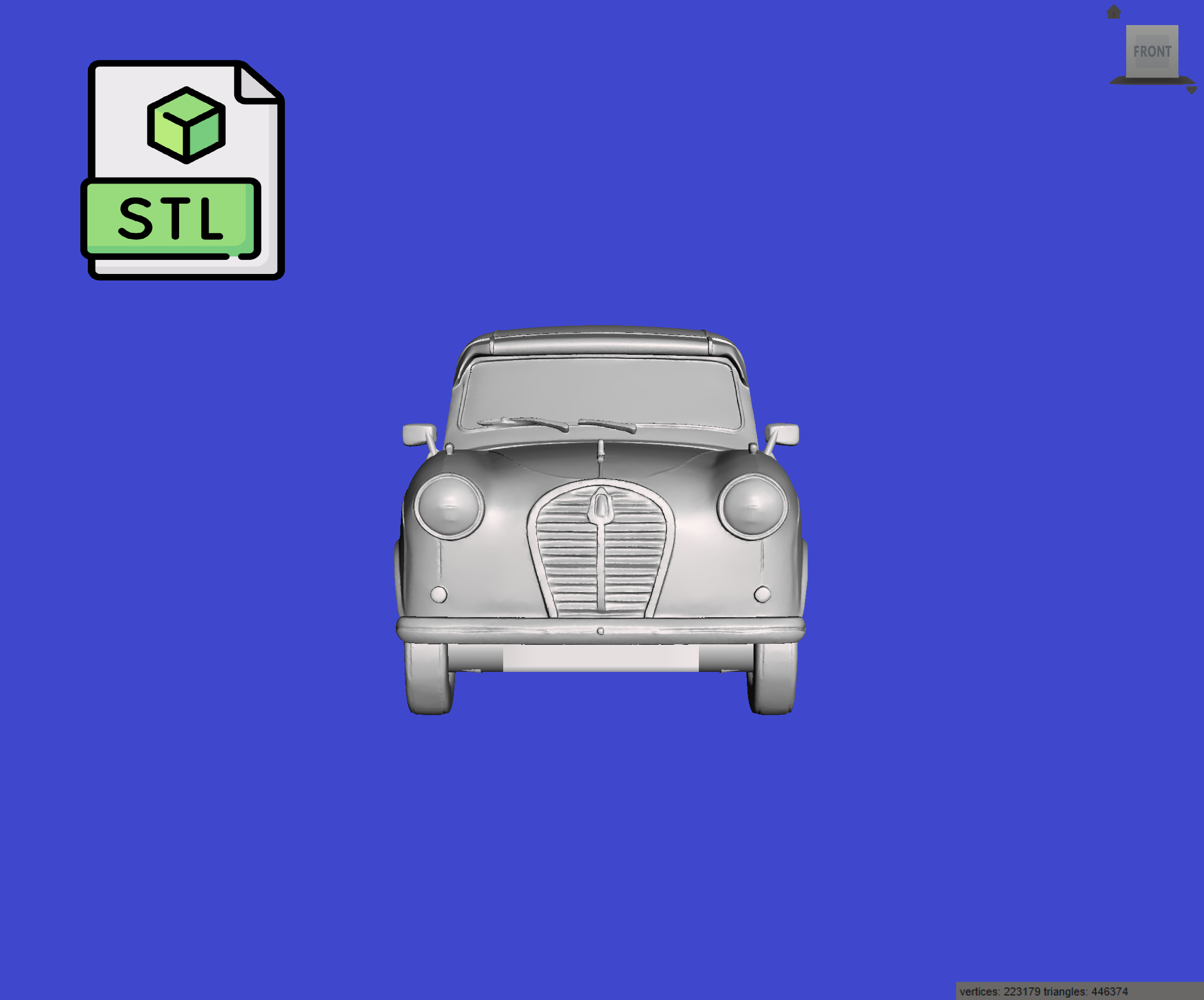 Digital Download of 3D Printed Austin A35 Van 1960