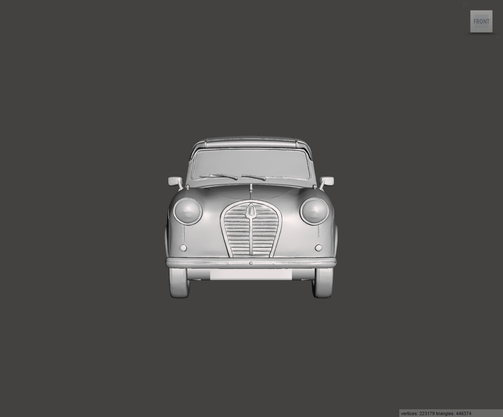 Image of 3D Printed Resin model of Austin A35 Van 1960