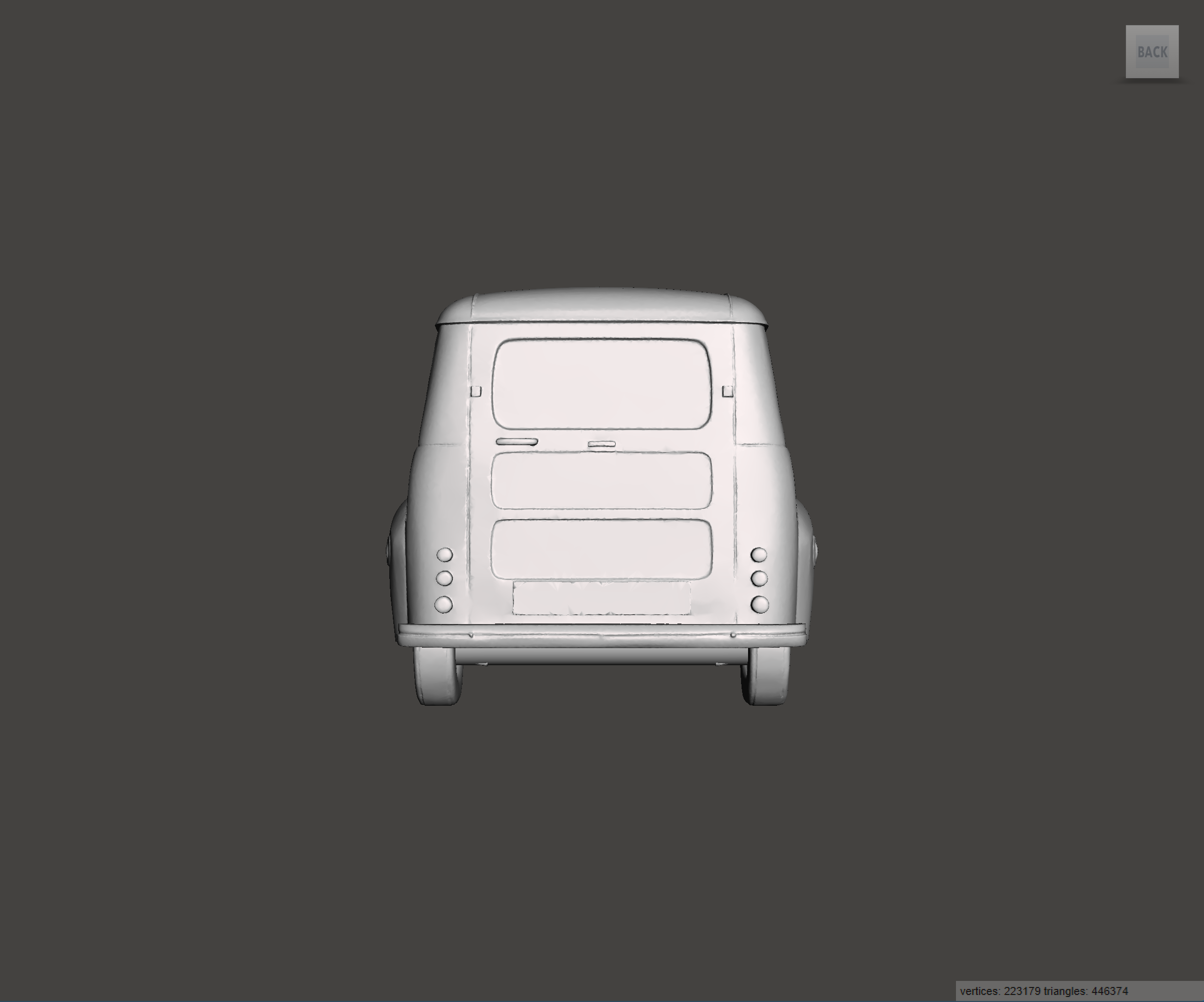 Image of 3D Printed Resin model of Austin A35 Van 1960
