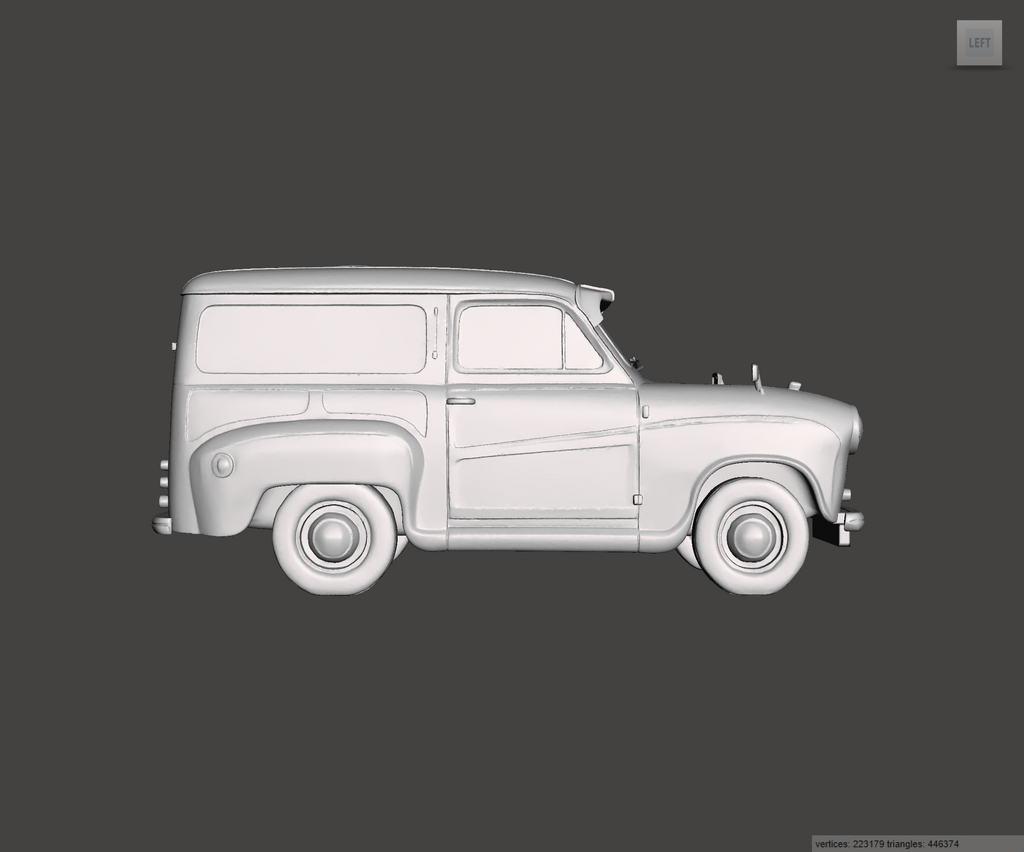 Image of 3D Printed Resin model of Austin A35 Van 1960