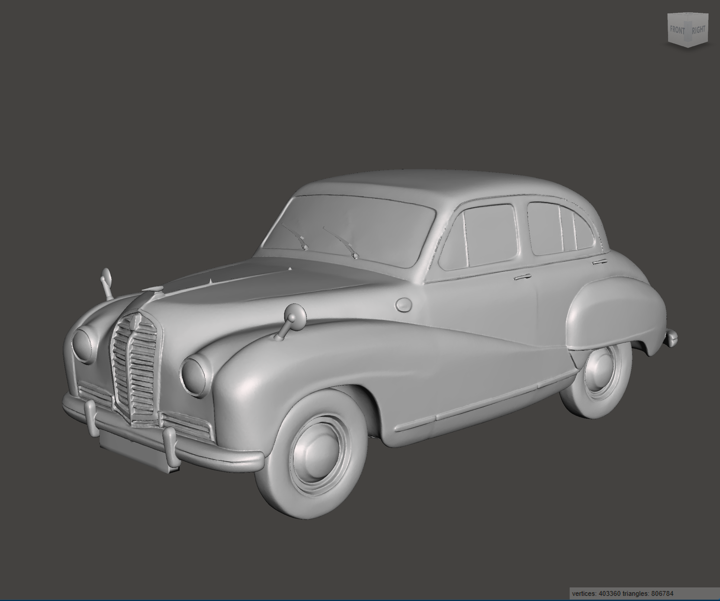 Image of 3D Printed Resin model of Austin A70 Hereford 1955