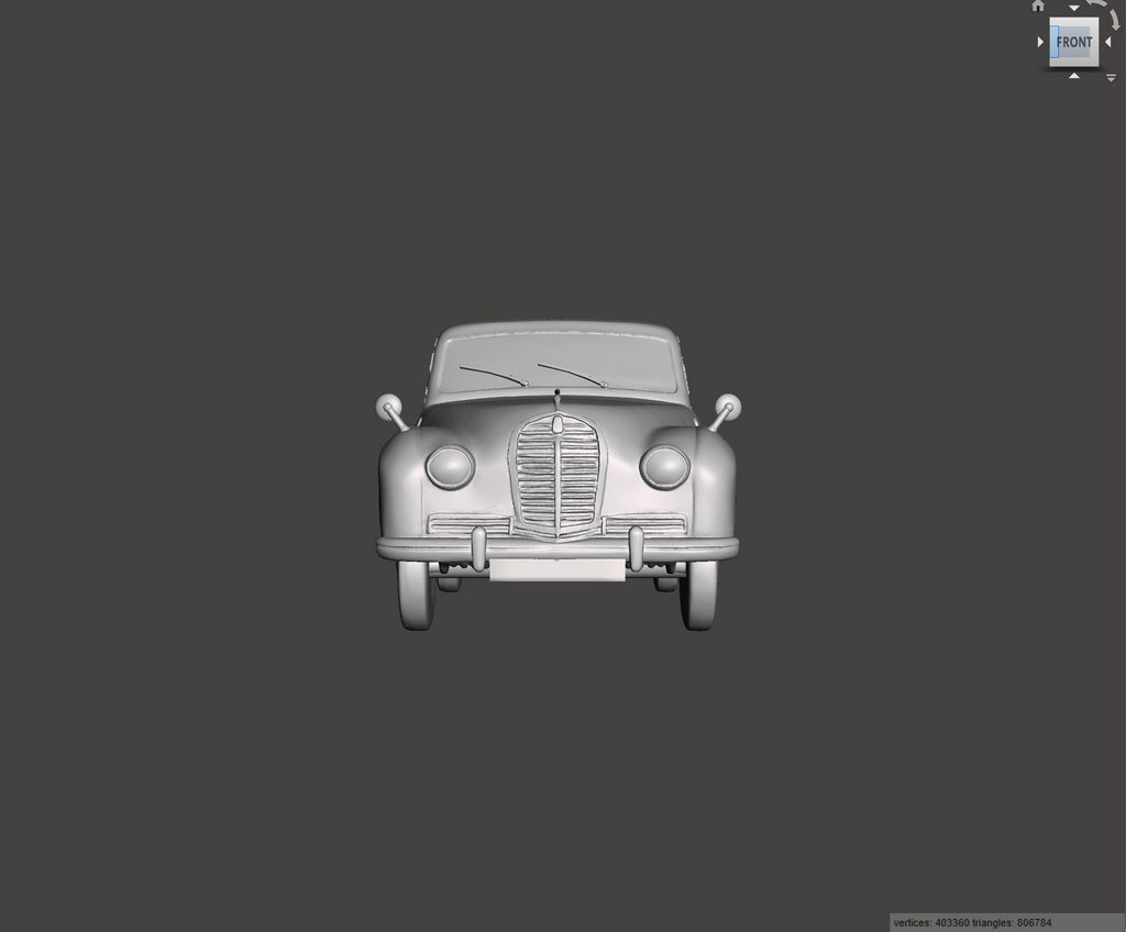 Image of 3D Printed Resin model of Austin A70 Hereford 1955