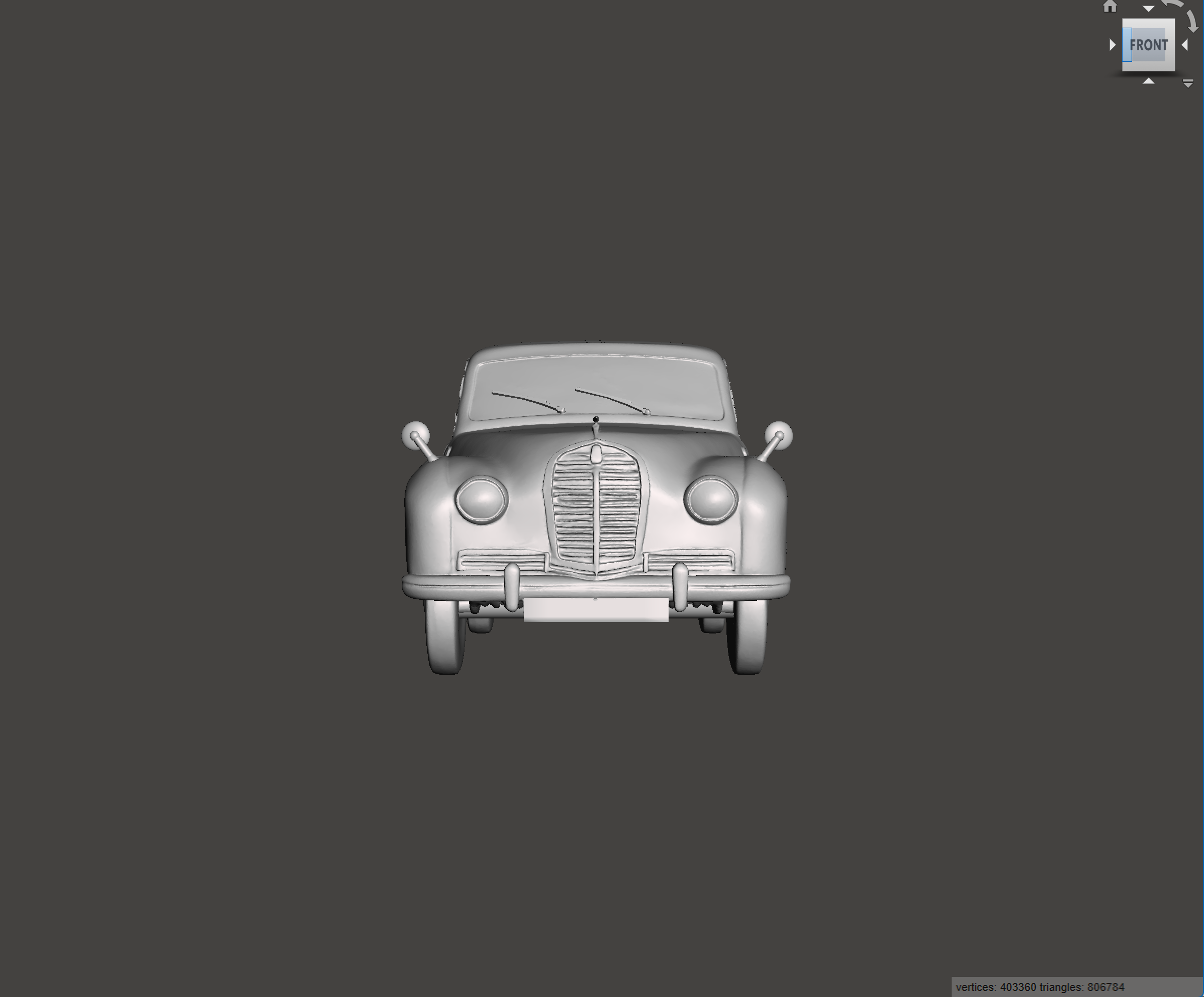 Image of 3D Printed Resin model of Austin A70 Hereford 1955