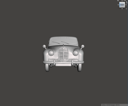 Image of 3D Printed Resin model of Austin A70 Hereford 1955