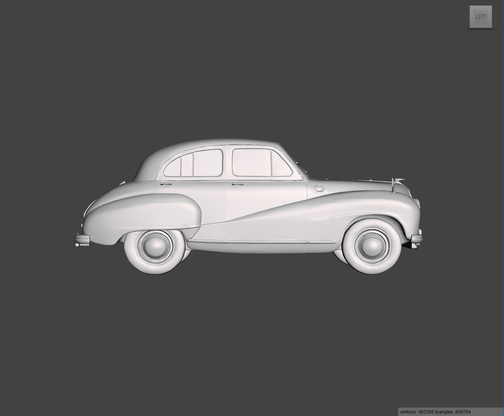 Image of 3D Printed Resin model of Austin A70 Hereford 1955