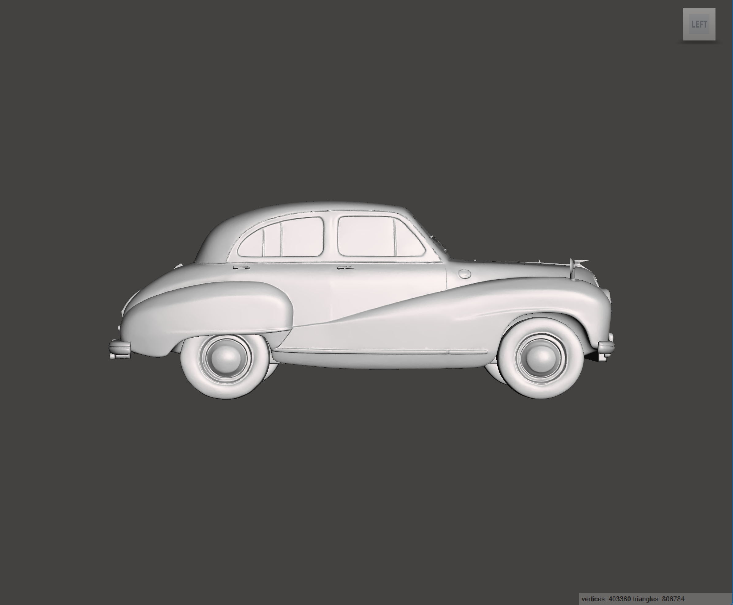 Image of 3D Printed Resin model of Austin A70 Hereford 1955