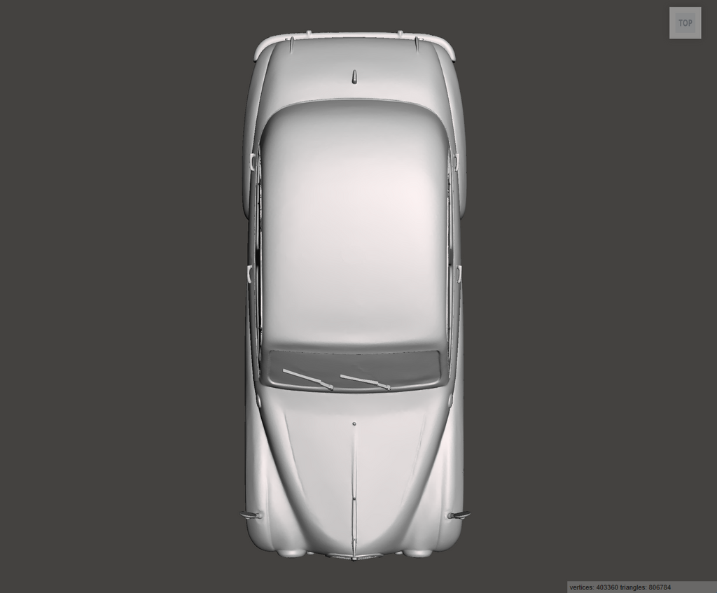 Image of 3D Printed Resin model of Austin A70 Hereford 1955