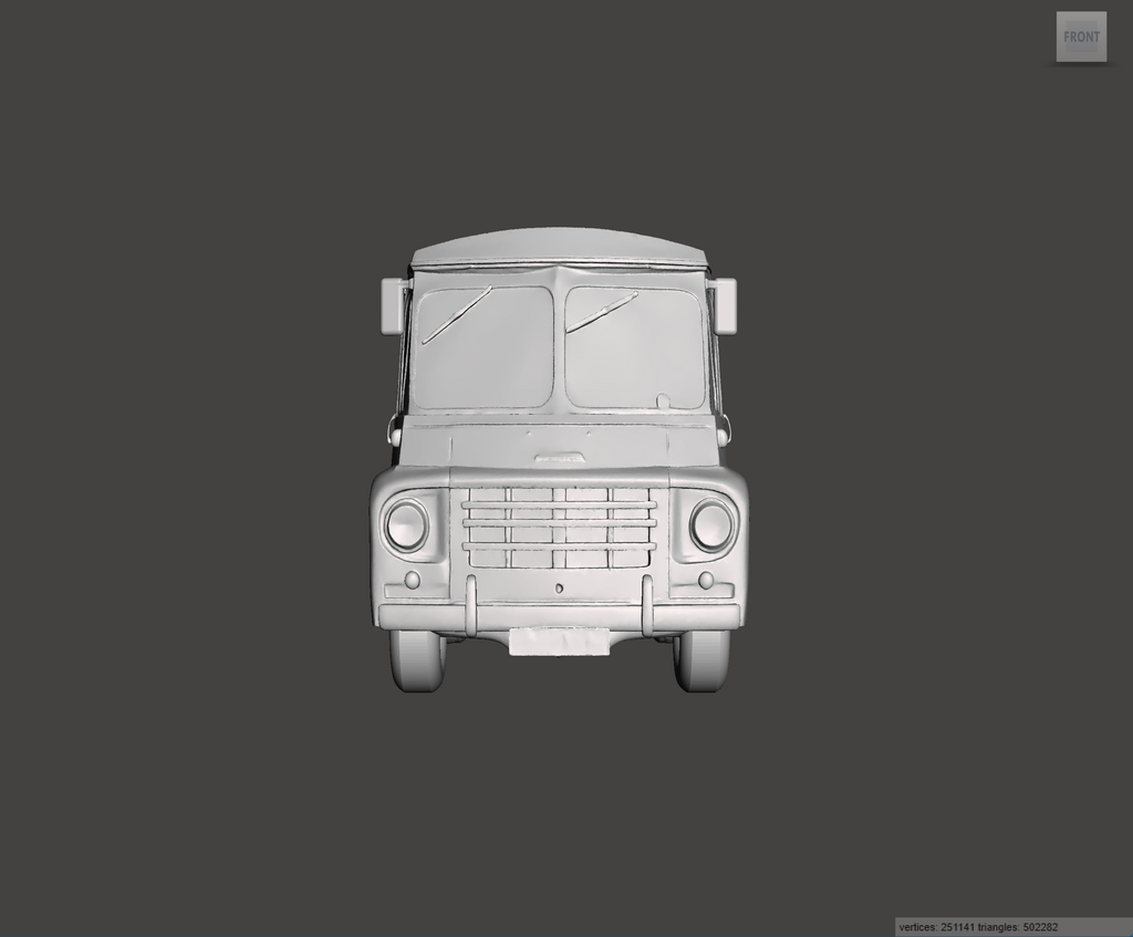 Image of 3D Printed Resin model of Austin LD 1ton Van 1966