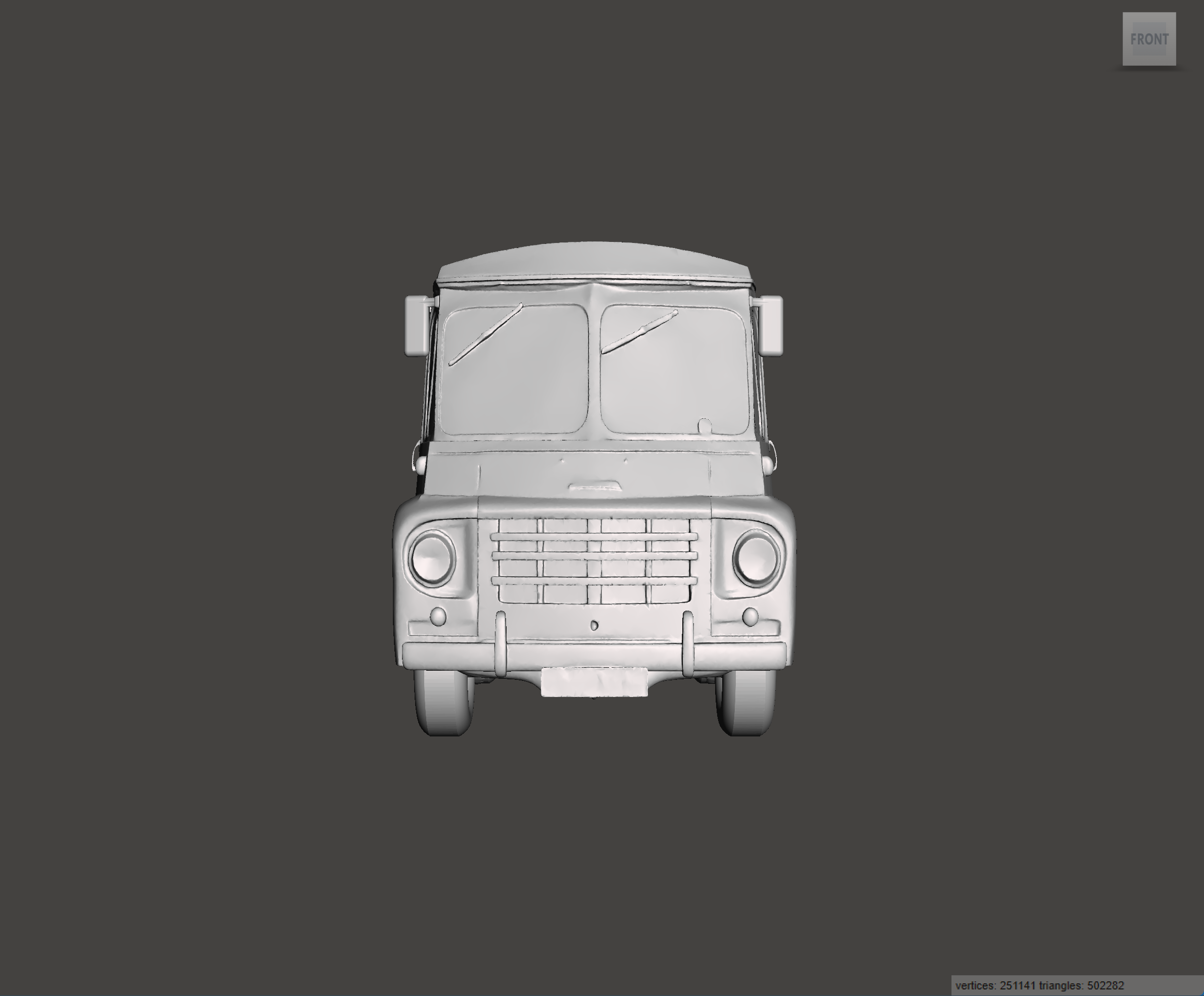 Image of 3D Printed Resin model of Austin LD 1ton Van 1966
