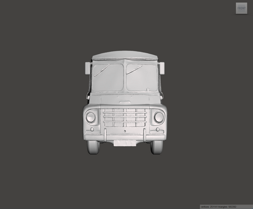 Image of 3D Printed Resin model of Austin LD 1ton Van 1966